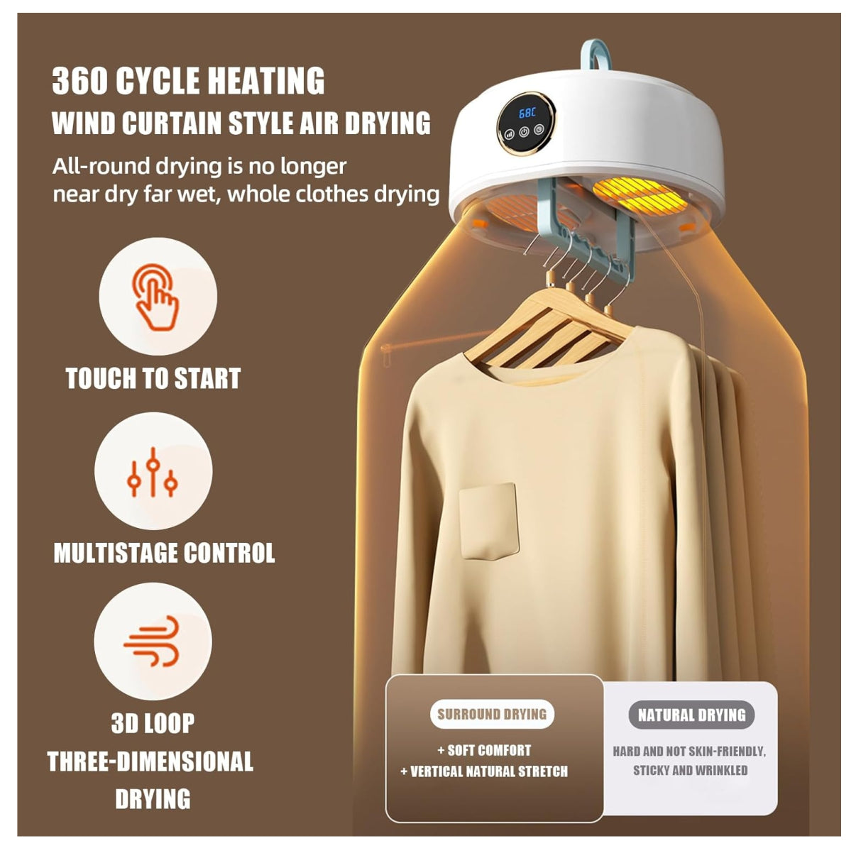 Mini Secadora Eléctrica Portátil 5 en 1