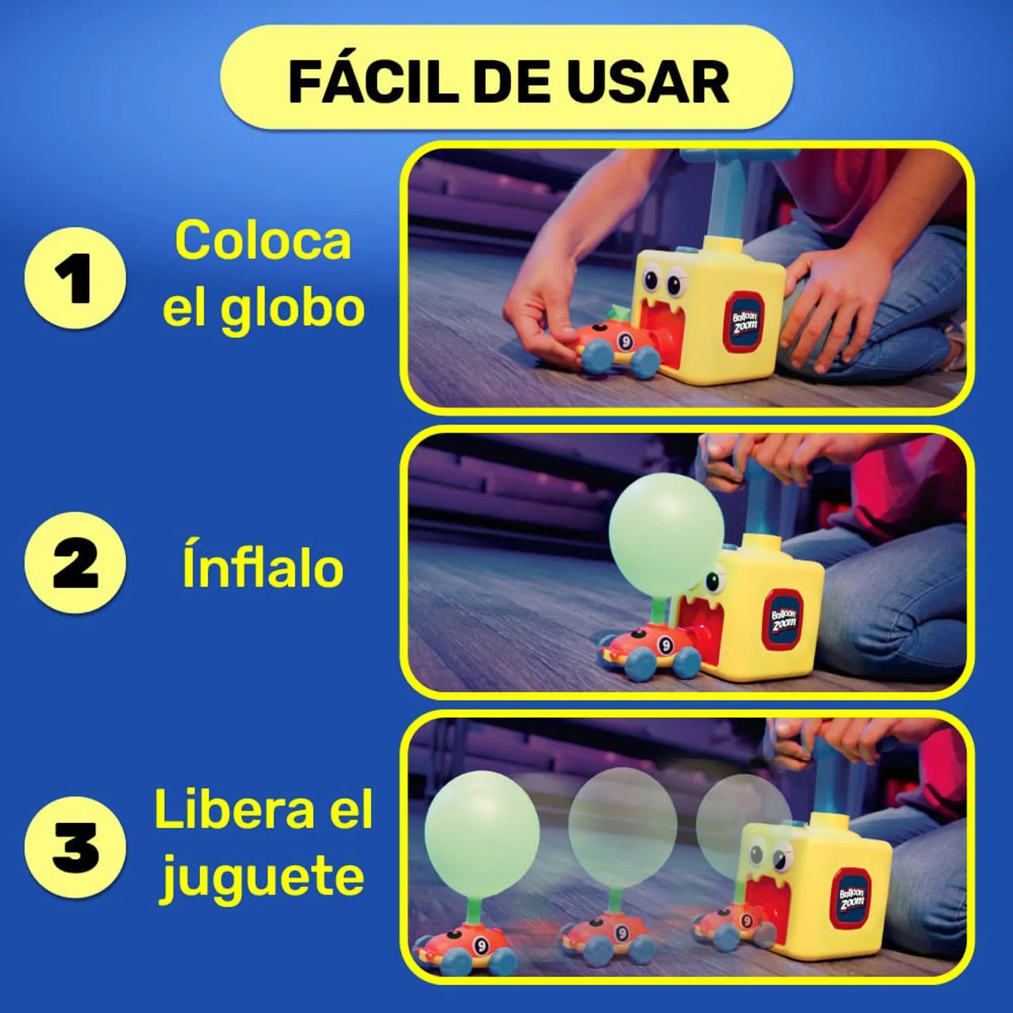 🎈 Kit De Juguetes Impulsados Por Globos 🚀