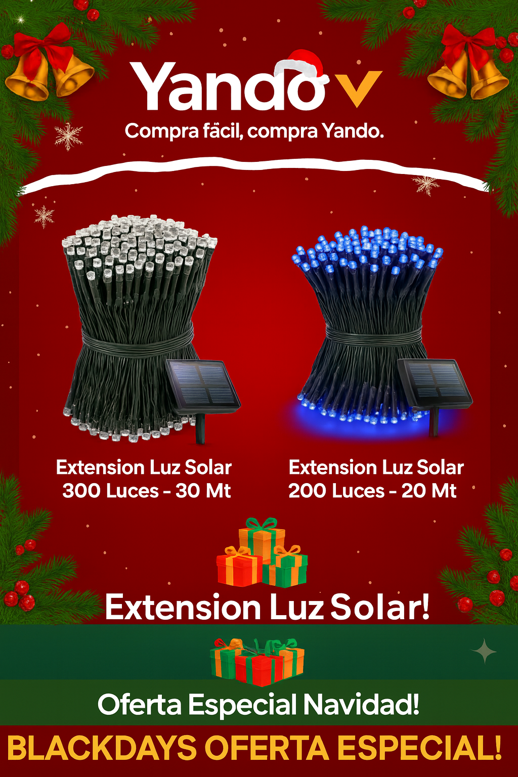 ✨ EXTENSION DE LUCES SOLARES YANDO ✨